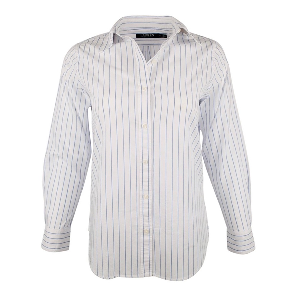 RALPH LAUREN Women's Striped Long Sleeve Shirt